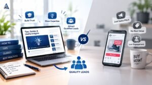 Educational Content vs Promotional Content for Leads