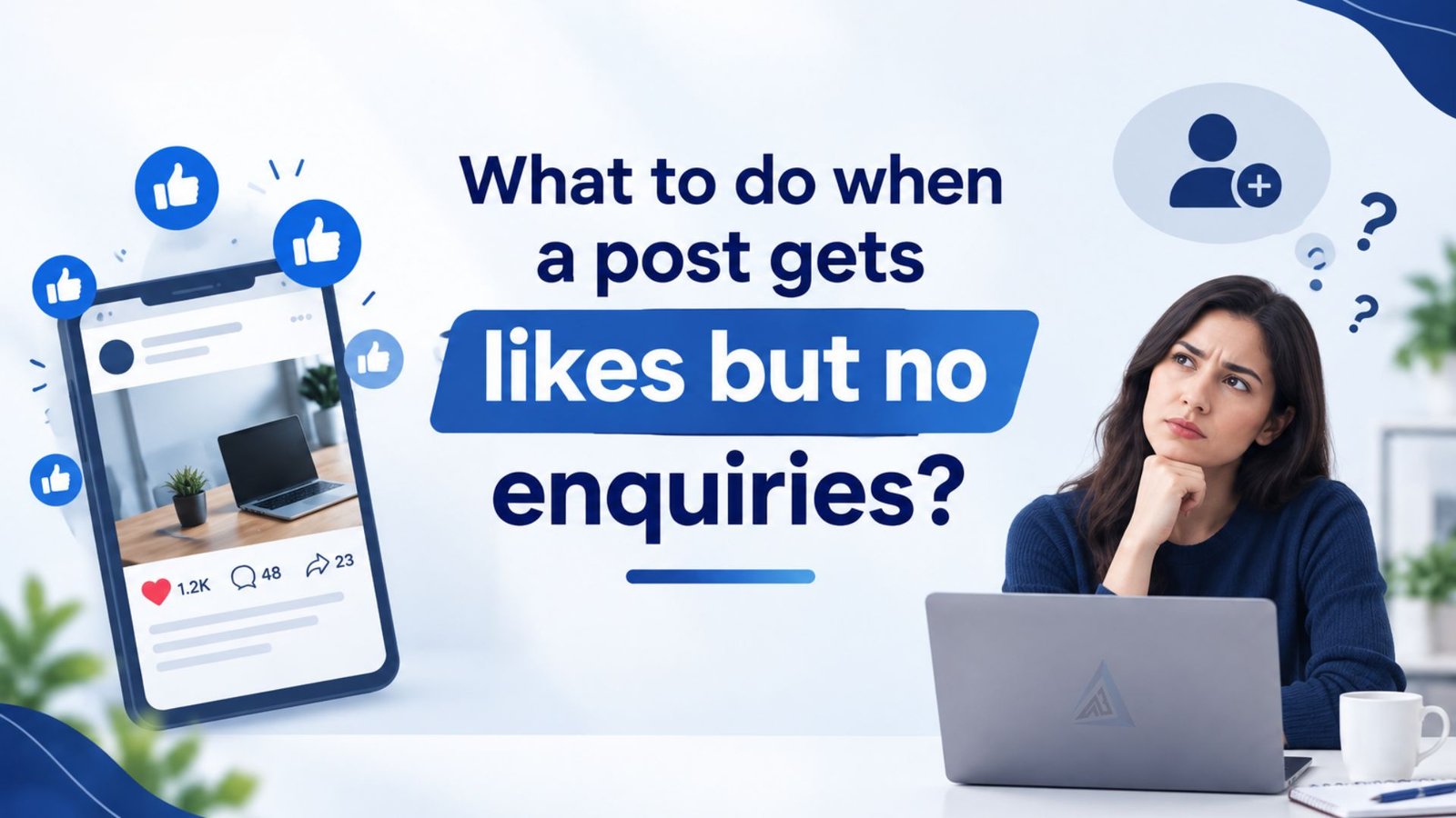 What to do when a post gets likes but no enquiries - Social Media